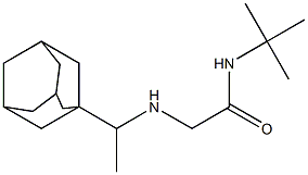 2-{[1-(adamantan-1-yl)ethyl]amino}-N-tert-butylacetamide Struktur