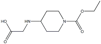 2-{[1-(ethoxycarbonyl)piperidin-4-yl]amino}acetic acid 化学構造式