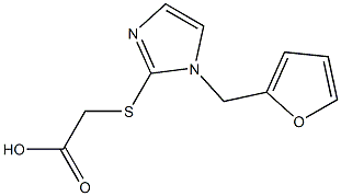 2-{[1-(furan-2-ylmethyl)-1H-imidazol-2-yl]sulfanyl}acetic acid Structure