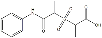 2-{[1-(phenylcarbamoyl)ethane]sulfonyl}propanoic acid