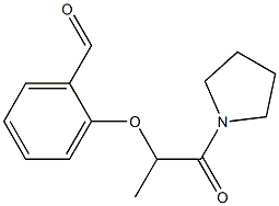 2-{[1-oxo-1-(pyrrolidin-1-yl)propan-2-yl]oxy}benzaldehyde Structure