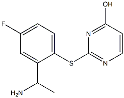 2-{[2-(1-aminoethyl)-4-fluorophenyl]sulfanyl}pyrimidin-4-ol|