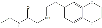 2-{[2-(2,3-dihydro-1,4-benzodioxin-6-yl)ethyl]amino}-N-ethylacetamide Struktur