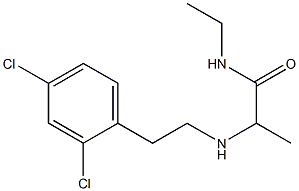 2-{[2-(2,4-dichlorophenyl)ethyl]amino}-N-ethylpropanamide 化学構造式
