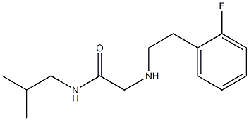  2-{[2-(2-fluorophenyl)ethyl]amino}-N-(2-methylpropyl)acetamide