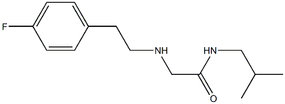 2-{[2-(4-fluorophenyl)ethyl]amino}-N-(2-methylpropyl)acetamide Structure