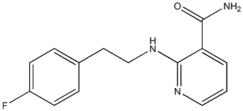 2-{[2-(4-fluorophenyl)ethyl]amino}pyridine-3-carboxamide 结构式