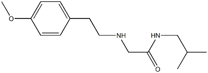 2-{[2-(4-methoxyphenyl)ethyl]amino}-N-(2-methylpropyl)acetamide Struktur