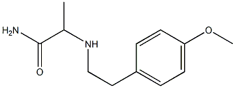 2-{[2-(4-methoxyphenyl)ethyl]amino}propanamide Structure