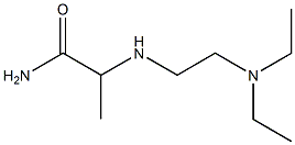 2-{[2-(diethylamino)ethyl]amino}propanamide Structure