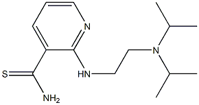 2-{[2-(diisopropylamino)ethyl]amino}pyridine-3-carbothioamide 结构式