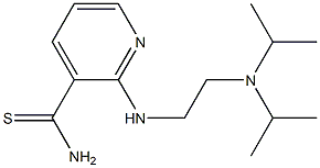 2-{[2-(diisopropylamino)ethyl]amino}pyridine-3-carbothioamide Structure