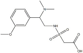 2-{[2-(dimethylamino)-2-(3-methoxyphenyl)ethyl]sulfamoyl}acetic acid