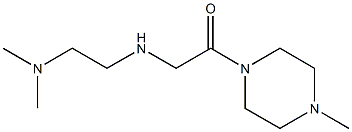 2-{[2-(dimethylamino)ethyl]amino}-1-(4-methylpiperazin-1-yl)ethan-1-one,,结构式