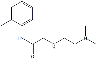 2-{[2-(dimethylamino)ethyl]amino}-N-(2-methylphenyl)acetamide 化学構造式
