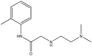 2-{[2-(dimethylamino)ethyl]amino}-N-(2-methylphenyl)acetamide Struktur