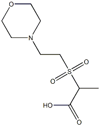 2-{[2-(morpholin-4-yl)ethane]sulfonyl}propanoic acid Structure