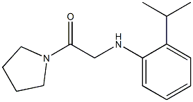 2-{[2-(propan-2-yl)phenyl]amino}-1-(pyrrolidin-1-yl)ethan-1-one Struktur