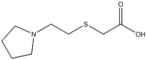 2-{[2-(pyrrolidin-1-yl)ethyl]sulfanyl}acetic acid,,结构式