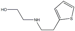 2-{[2-(thiophen-2-yl)ethyl]amino}ethan-1-ol,,结构式