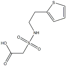 2-{[2-(thiophen-2-yl)ethyl]sulfamoyl}acetic acid|