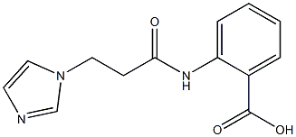 2-{[3-(1H-imidazol-1-yl)propanoyl]amino}benzoic acid 化学構造式