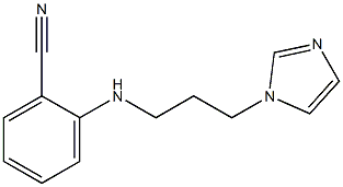2-{[3-(1H-imidazol-1-yl)propyl]amino}benzonitrile Struktur