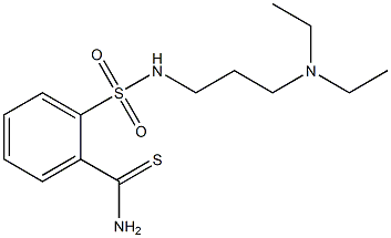 2-{[3-(diethylamino)propyl]sulfamoyl}benzene-1-carbothioamide Struktur