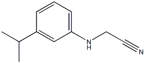 2-{[3-(propan-2-yl)phenyl]amino}acetonitrile,,结构式