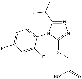 2-{[4-(2,4-difluorophenyl)-5-(propan-2-yl)-4H-1,2,4-triazol-3-yl]sulfanyl}acetic acid