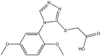 2-{[4-(2,5-dimethoxyphenyl)-4H-1,2,4-triazol-3-yl]sulfanyl}acetic acid