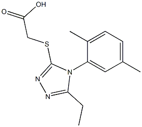 2-{[4-(2,5-dimethylphenyl)-5-ethyl-4H-1,2,4-triazol-3-yl]sulfanyl}acetic acid|