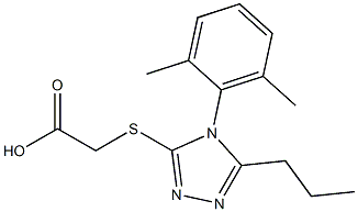  2-{[4-(2,6-dimethylphenyl)-5-propyl-4H-1,2,4-triazol-3-yl]sulfanyl}acetic acid