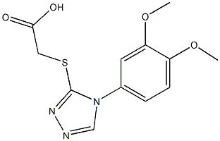 2-{[4-(3,4-dimethoxyphenyl)-4H-1,2,4-triazol-3-yl]sulfanyl}acetic acid|