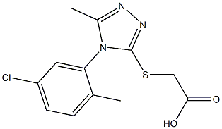 2-{[4-(5-chloro-2-methylphenyl)-5-methyl-4H-1,2,4-triazol-3-yl]sulfanyl}acetic acid Structure