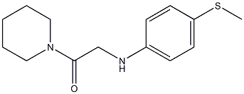 2-{[4-(methylsulfanyl)phenyl]amino}-1-(piperidin-1-yl)ethan-1-one Structure