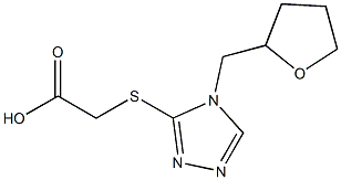 2-{[4-(oxolan-2-ylmethyl)-4H-1,2,4-triazol-3-yl]sulfanyl}acetic acid Structure