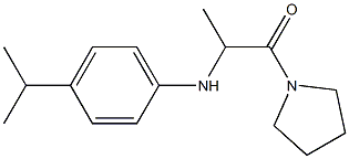 2-{[4-(propan-2-yl)phenyl]amino}-1-(pyrrolidin-1-yl)propan-1-one 结构式