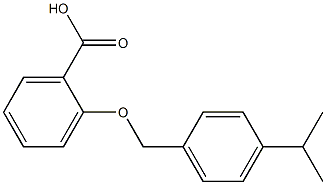 2-{[4-(propan-2-yl)phenyl]methoxy}benzoic acid 结构式