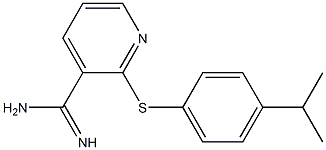 2-{[4-(propan-2-yl)phenyl]sulfanyl}pyridine-3-carboximidamide Structure