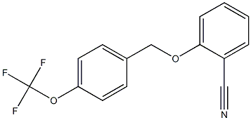 2-{[4-(trifluoromethoxy)phenyl]methoxy}benzonitrile