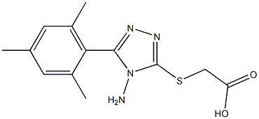 2-{[4-amino-5-(2,4,6-trimethylphenyl)-4H-1,2,4-triazol-3-yl]sulfanyl}acetic acid