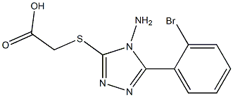 2-{[4-amino-5-(2-bromophenyl)-4H-1,2,4-triazol-3-yl]sulfanyl}acetic acid