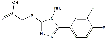 2-{[4-amino-5-(3,4-difluorophenyl)-4H-1,2,4-triazol-3-yl]sulfanyl}acetic acid