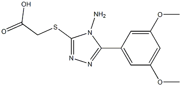 2-{[4-amino-5-(3,5-dimethoxyphenyl)-4H-1,2,4-triazol-3-yl]sulfanyl}acetic acid