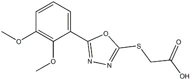  2-{[5-(2,3-dimethoxyphenyl)-1,3,4-oxadiazol-2-yl]sulfanyl}acetic acid