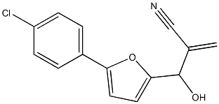 2-{[5-(4-chlorophenyl)furan-2-yl](hydroxy)methyl}prop-2-enenitrile 结构式