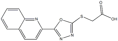 2-{[5-(quinolin-2-yl)-1,3,4-oxadiazol-2-yl]sulfanyl}acetic acid