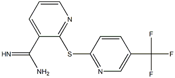 2-{[5-(trifluoromethyl)pyridin-2-yl]sulfanyl}pyridine-3-carboximidamide
