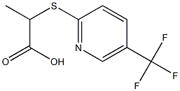 2-{[5-(trifluoromethyl)pyridin-2-yl]thio}propanoic acid Structure